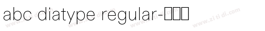 abc diatype regular字体转换